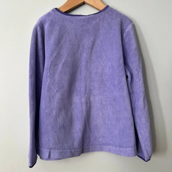 Vintage Healthtex  Long Sleeve Shirt | Purple With Flowers | Girls 6 - Picture 2 of 6